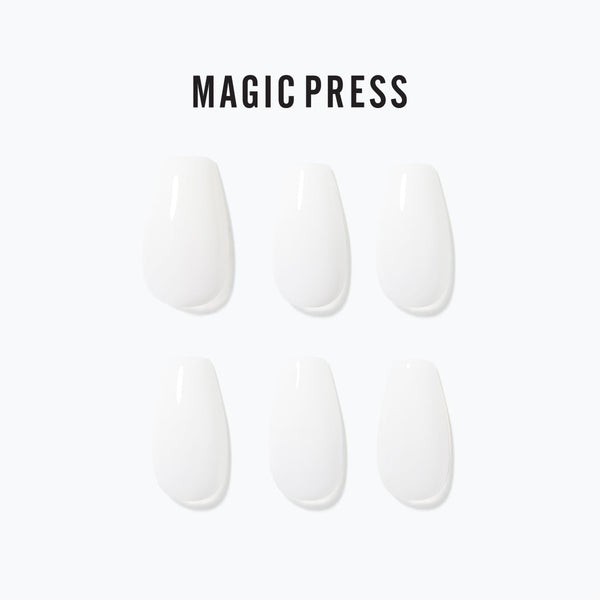 [COLOUR SERIES] MAGIC PRESS NAIL - CRYSTAL WHITE