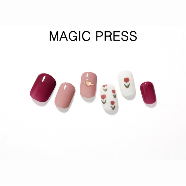 [ART GALLERY] MAGIC PRESS NAIL - FLOWER RING