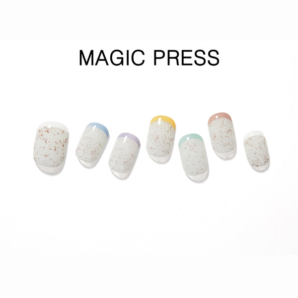 [ART GALLERY] MAGIC PRESS NAIL - COLOURFUL EDGE