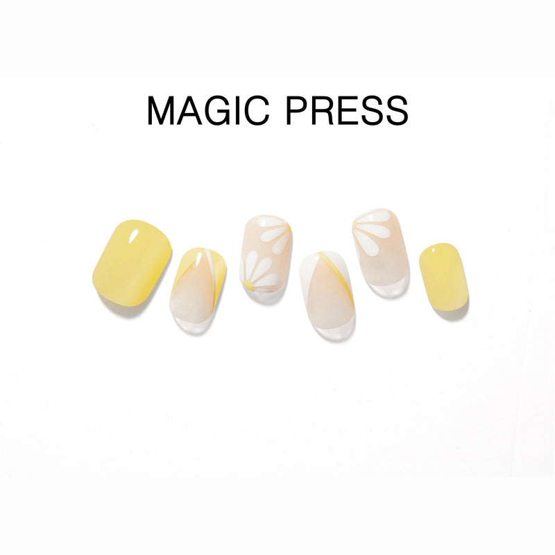 [GOLDEN LADY] MAGIC PRESS NAIL - LEMON DAISY