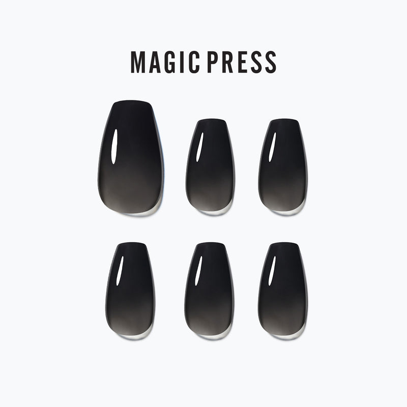 [COLOUR SERIES] MAGIC PRESS NAIL - CLEAR BLACK
