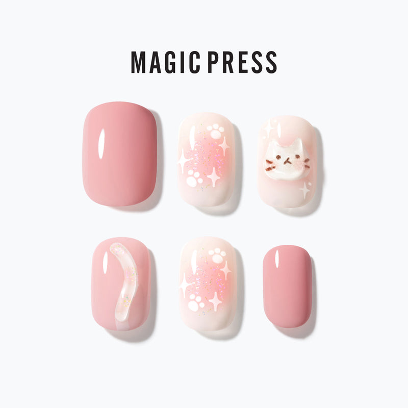 [CLOUDY BEAR] MAGIC PRESS NAIL - CHEEK MEOW