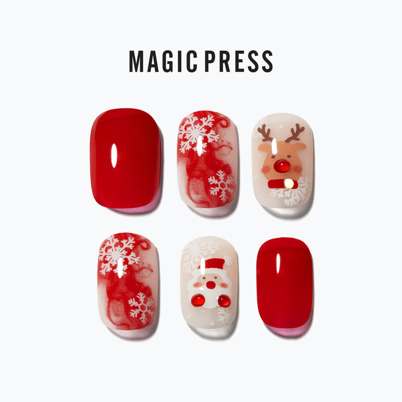 [LITTLE CHRISTMAS] MAGIC PRESS NAIL - HAPPY CHRISTMAS