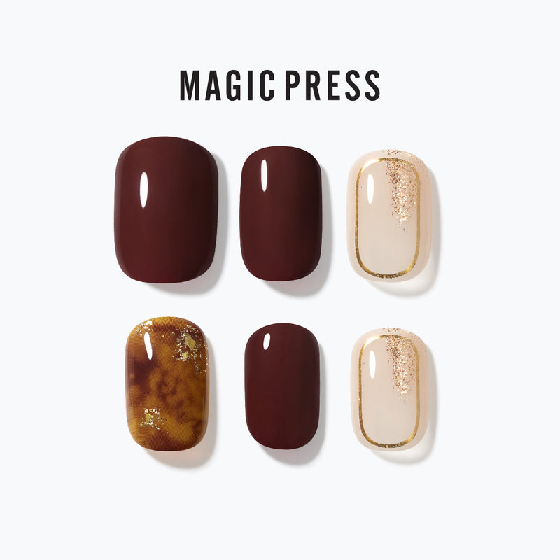 [SMOKY ESPRESSO] MAGIC PRESS NAIL - DEEP ESPRESSO