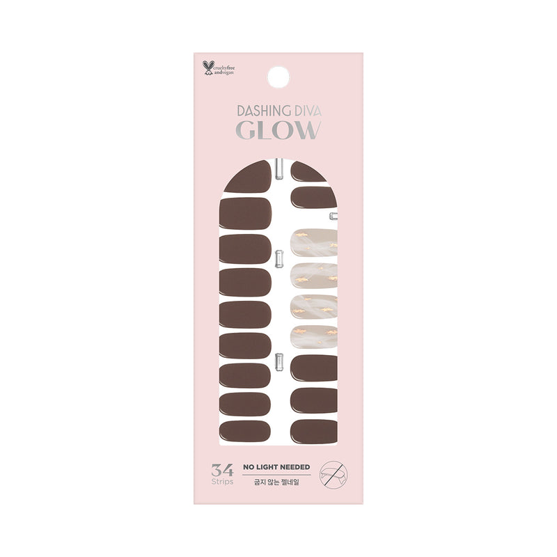 [DOUBLE SHOT] GLOW GEL NAIL – MOCHA WHIPPING