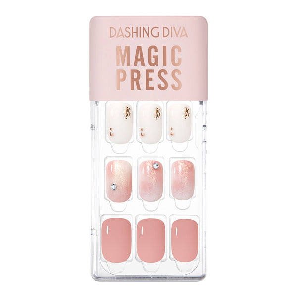 [CANDLELIGHT] MAGIC PRESS NAIL - PINKISH MARBLE