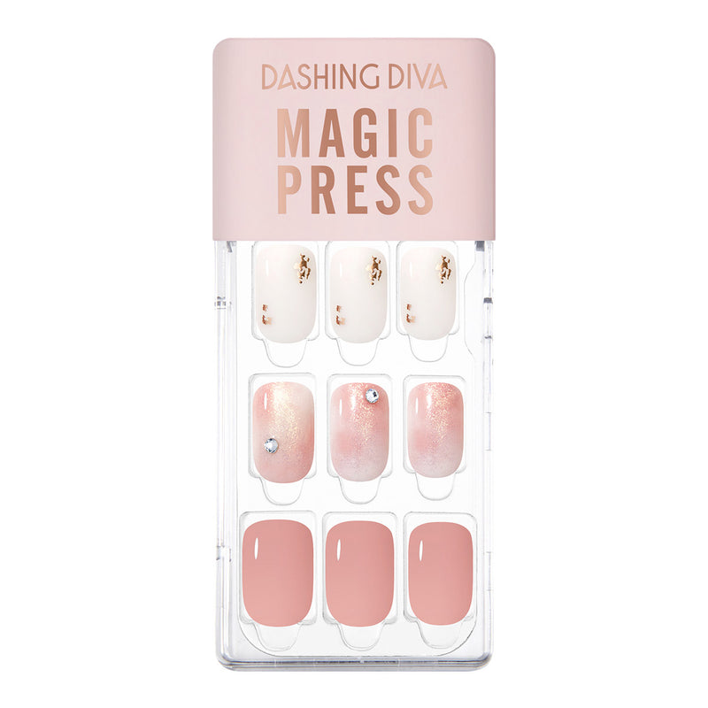 [CANDLELIGHT] MAGIC PRESS NAIL - PINKISH MARBLE