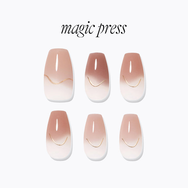 [CANDLELIGHT] MAGIC PRESS NAIL - MELTING CARAMEL