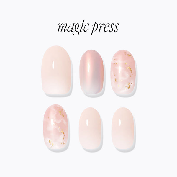 [GLASSY] MAGIC PRESS NAIL - MARBLE MIRROR