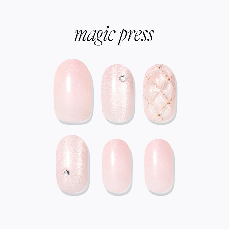 [CANDLELIGHT] MAGIC PRESS NAIL - GLOSSY QUILTING