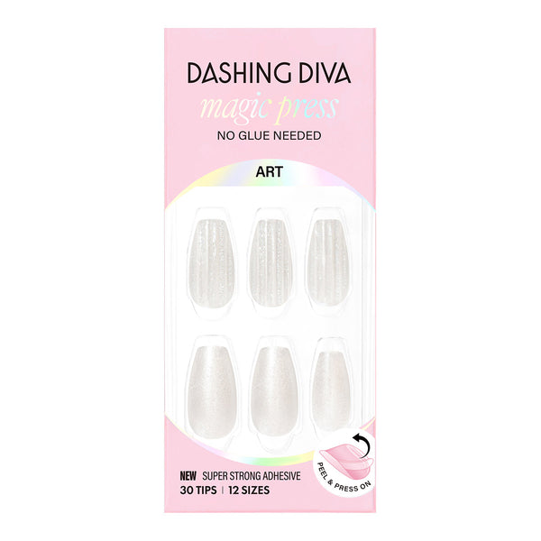 [GLASSY] MAGIC PRESS NAIL - GLASS WHITE