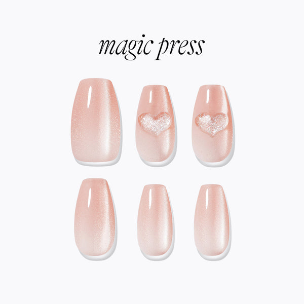 [CANDLELIGHT] MAGIC PRESS NAIL - SUGAR HEART