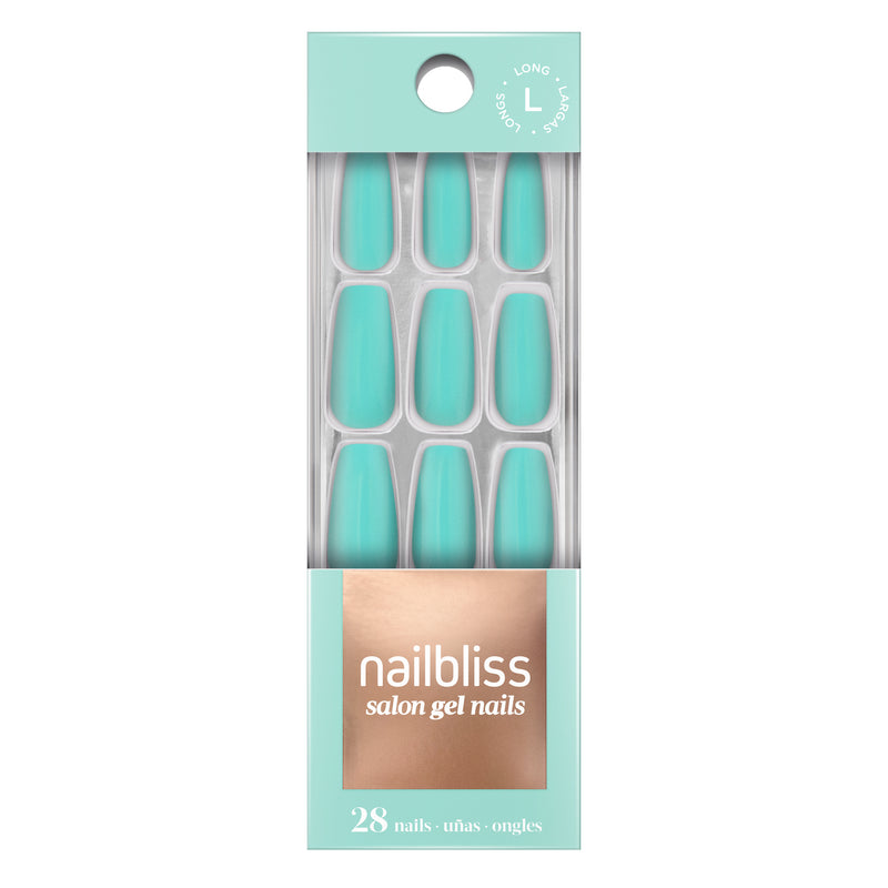 [NAIL BLISS] GLUE-ON GEL NAIL - TURQUOISE & CAICOS