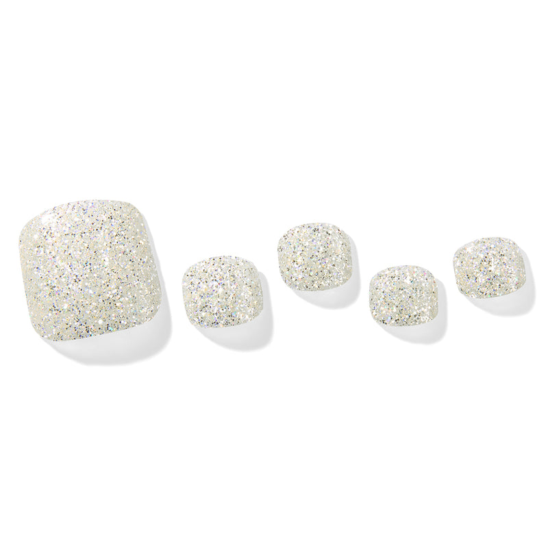 [VIVID & SIMPLE COLLECTION] MAGIC PRESS PEDI - SILVER GLITTER SHINE