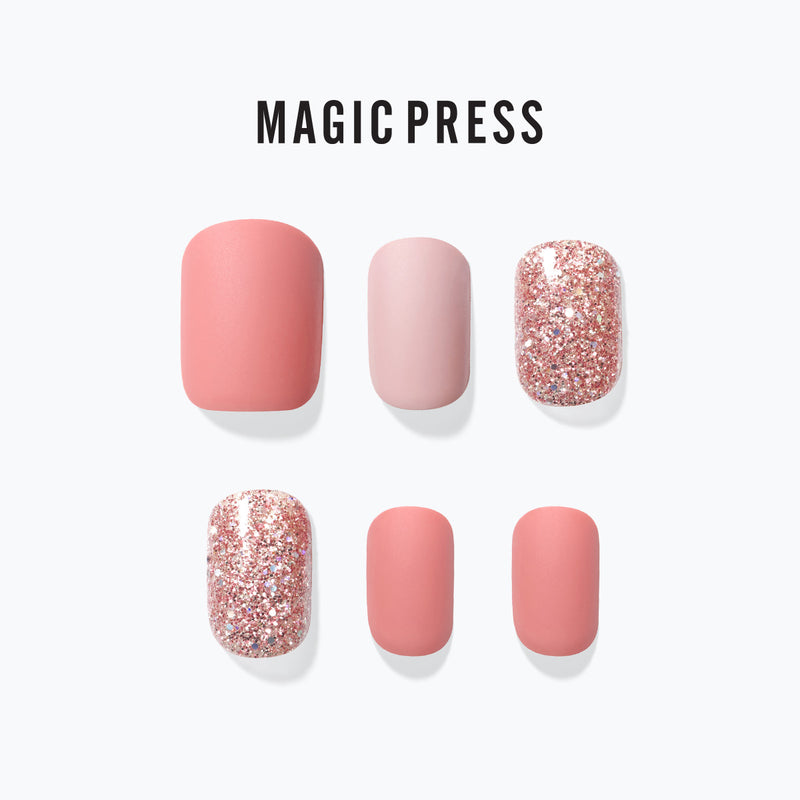 [ROYAL PALACE] MAGIC PRESS NAIL - DAZZLING ROSE GOLD