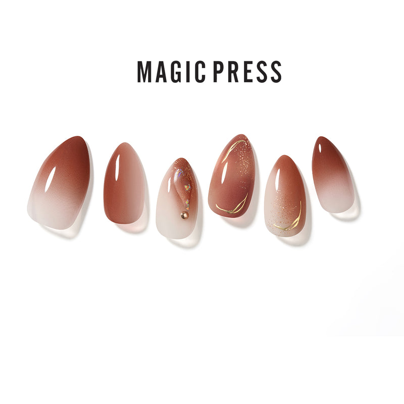 [GEMSTONE] MAGIC PRESS NAIL - DEWEY WINE