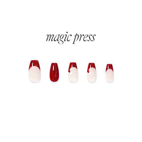 [CHRISTMAS] MAGIC PRESS NAIL - SANTA HATS