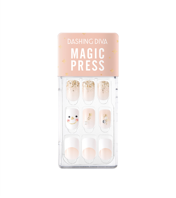 [CHRISTMAS SNOW] MAGIC PRESS NAIL - SMILING SNOWMAN