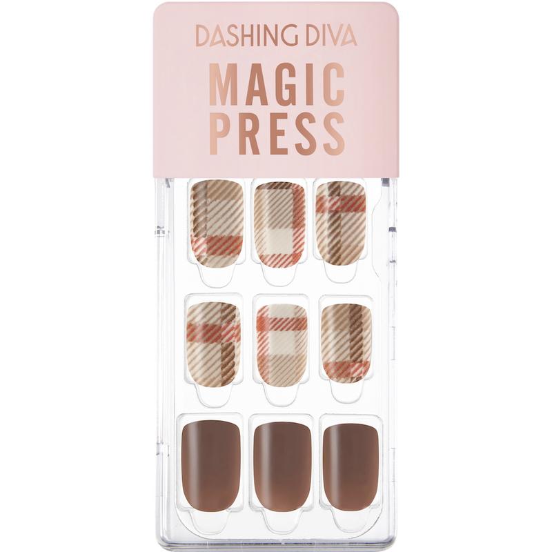 [CRUSH ON YOU] MAGIC PRESS NAIL - COCOA CHECK