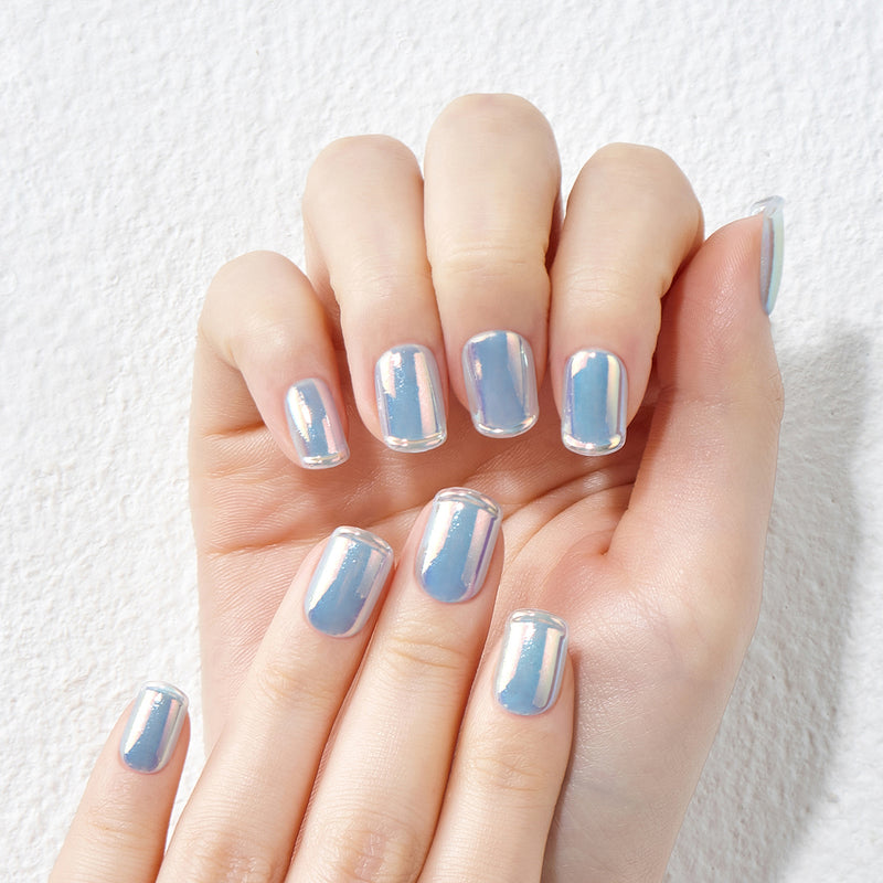 [MULTI DROP COLLECTION] MAGIC PRESS NAIL - SKY ICE FRENCH