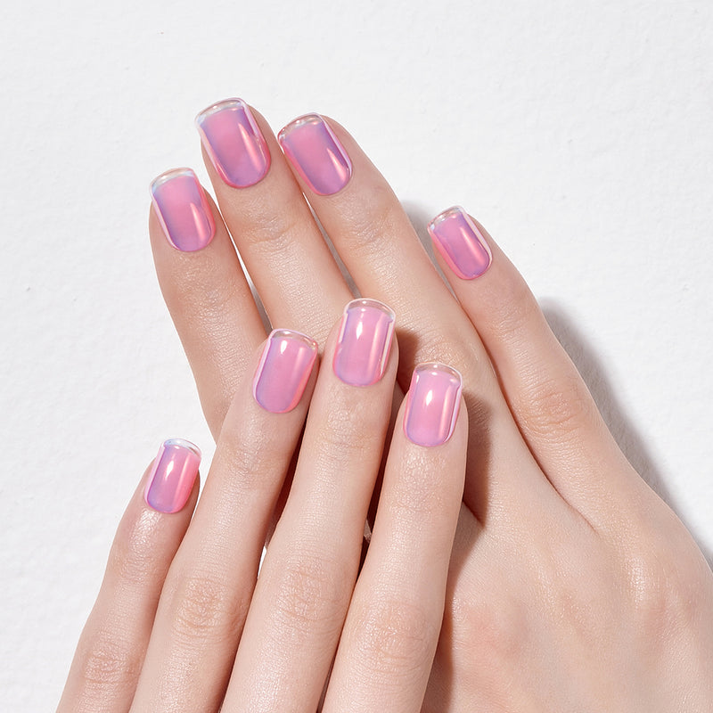 [MULTI DROP COLLECTION] MAGIC PRESS NAIL - PINK ICE FRENCH