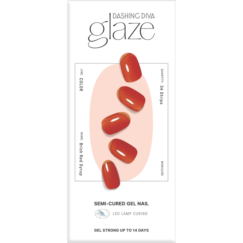 [SYRUP COLOUR] GLAZE GEL NAIL – BRICK RED SYRUP