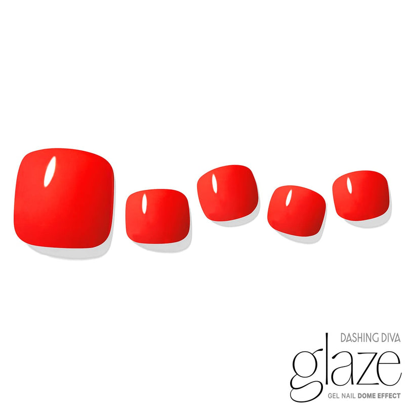 [RED COLLECTION] GLAZE GEL PEDI – TOMATO RED