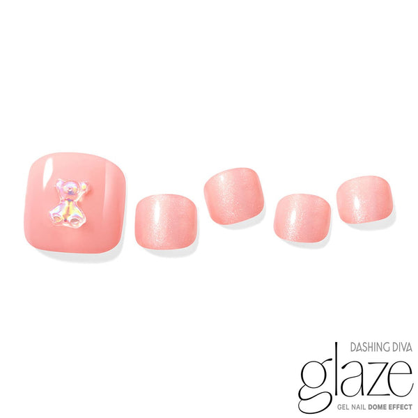 [CANDY BEAR] GLAZE GEL  PEDI – BLUSHING BEAR