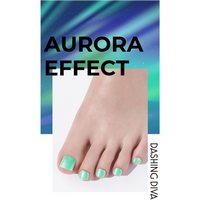 [AURORA EFFECT] GLOSS GEL PEDI STICKER -  AUROROA NEON MINT