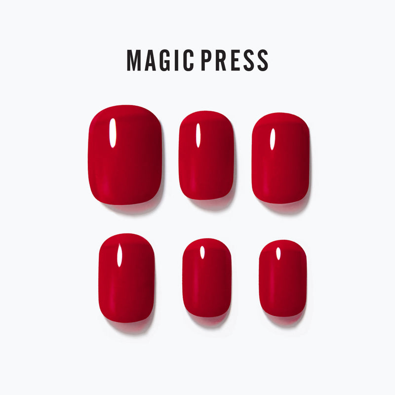 [FLOWER GARDEN] MAGIC PRESS NAIL - RED POP