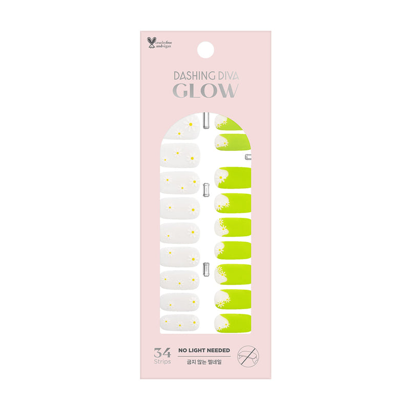 [THE FIRST GLOW] GLOW GEL NAIL – LIME DAISY