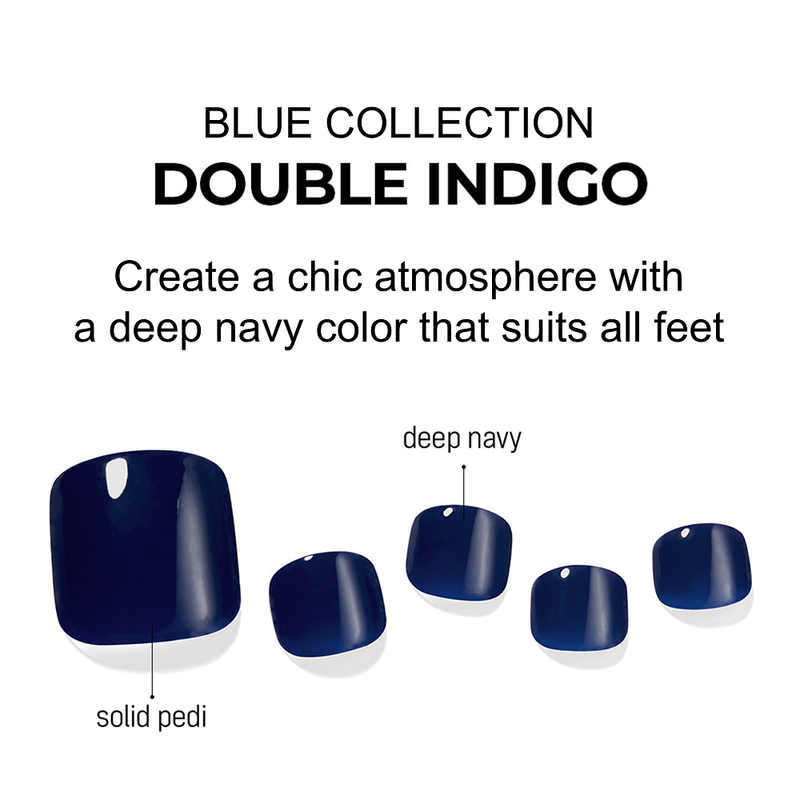 [BLUE COLLECTION] MAGIC PRESS PEDI - DOUBLE INDIGO