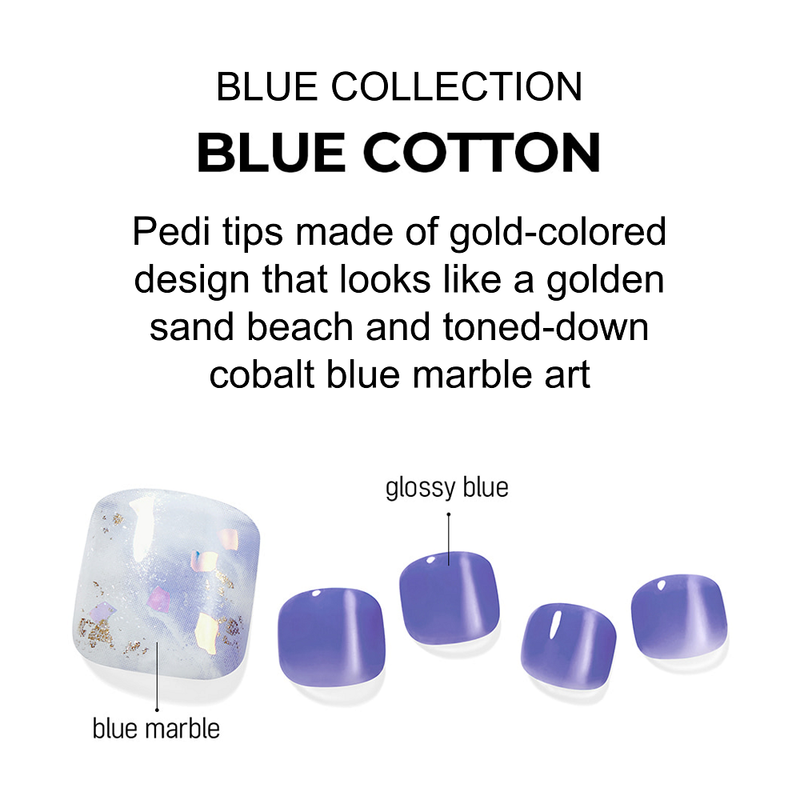 [BLUE COLLECTION] MAGIC PRESS PEDI - BLUE COTTON