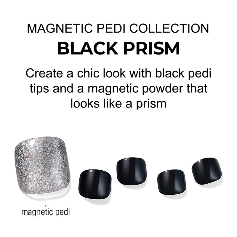 [MAGNETIC PEDI COLLECTION] MAGIC PRESS PEDI - BLACK PRISM