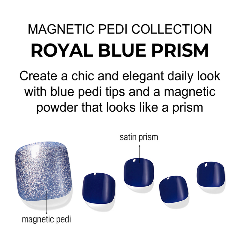 [MAGNETIC PEDI COLLECTION] MAGIC PRESS PEDI - ROYAL BLUE PRISM