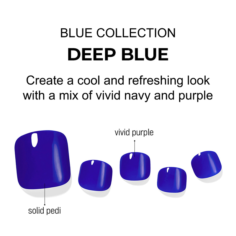 [BLUE COLLECTION] MAGIC PRESS PEDI - DEEP BLUE