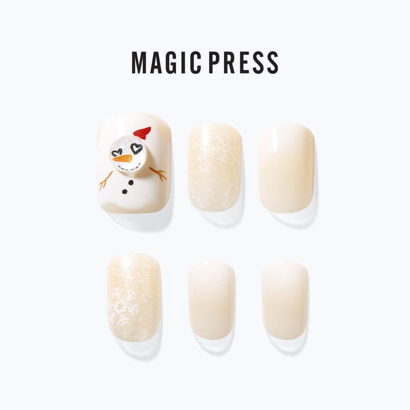 [CHRISTMAS SNOW] MAGIC PRESS NAIL - LET IT SNOW