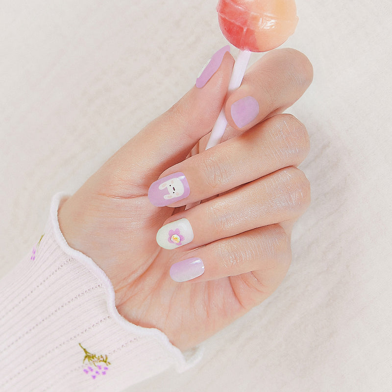 [RAINBOW DROPS] GLAZE GEL NAIL – LAVENDER RABBIT