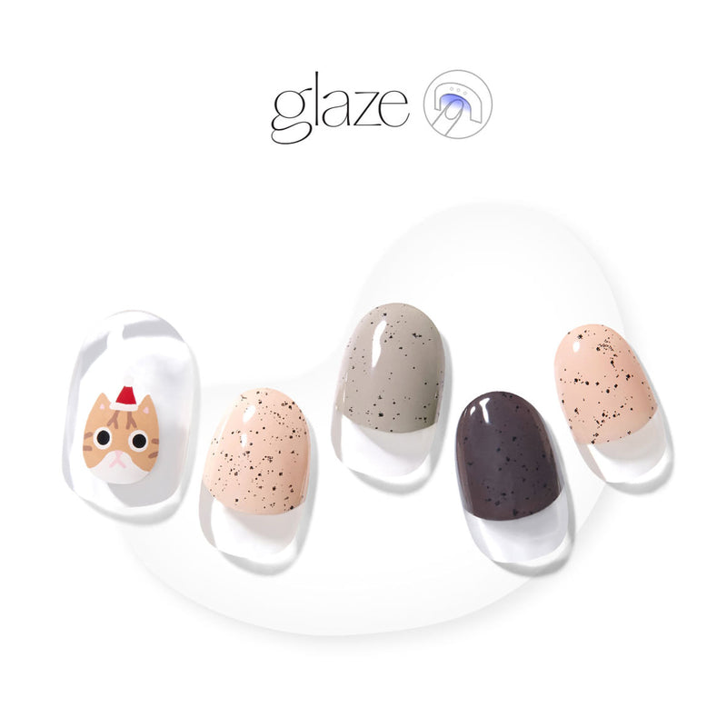 [SANTA IS COMING] GLAZE GEL NAIL – CHEESE KITTY