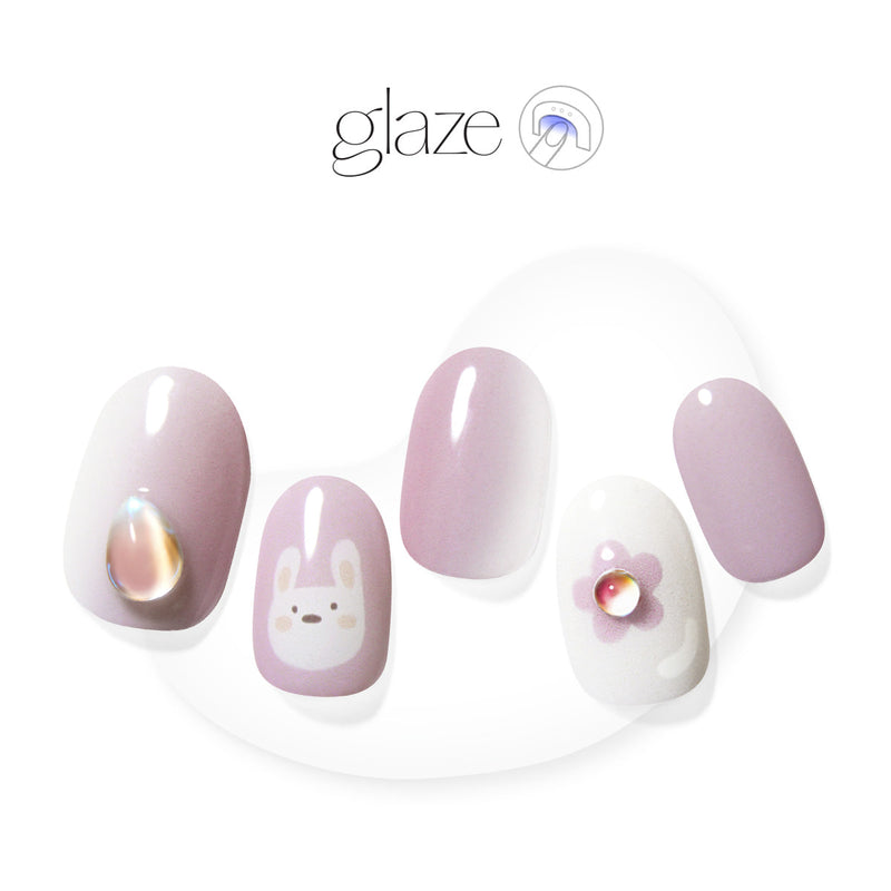 [RAINBOW DROPS] GLAZE GEL NAIL – LAVENDER RABBIT