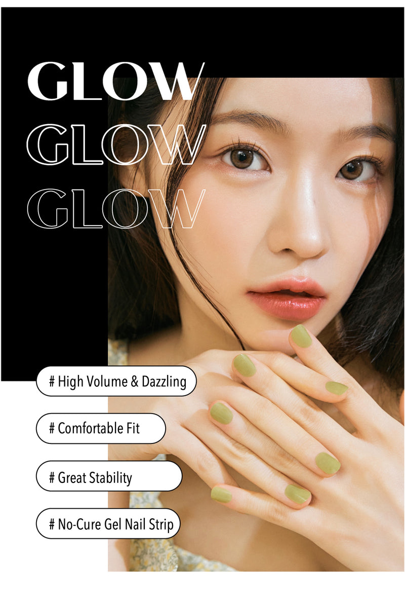 [THE FIRST GLOW] GLOW GEL NAIL – LIME DAISY