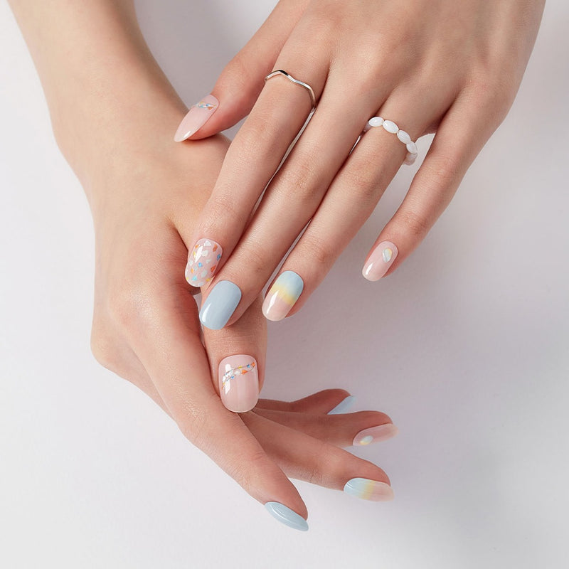 [SPARKLING WATER] GLAZE GEL NAIL – CEREAL TERRAZZO