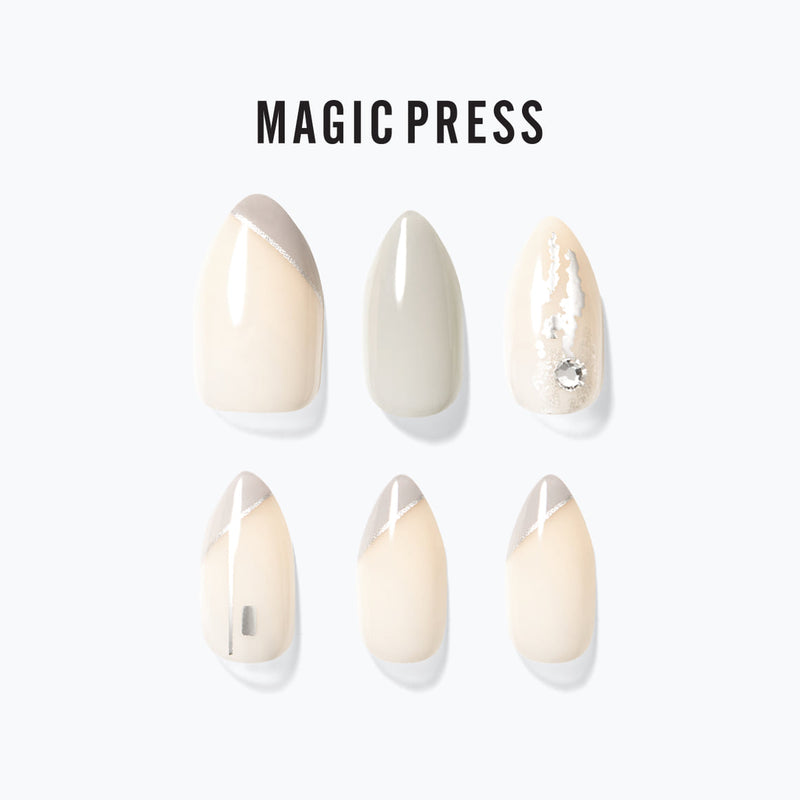 [WEDDING RING] MAGIC PRESS NAIL - GREY JEWEL