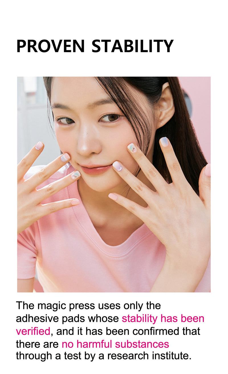 [SPOTLIGHT] MAGIC PRESS NAIL - CLEAR WHITE