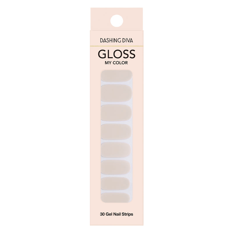 [GLOSS MY COLOUR] GLOSS GEL NAIL STICKER - BLANC DE BLANC