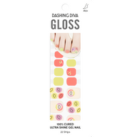 [SUMMER PEDICURE MASS] GLOSS GEL PEDI STICKER - LET'S SMILE