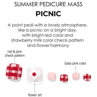 [SUMMER PEDICURE MASS] GLOSS GEL PEDI STICKER - PICNIC