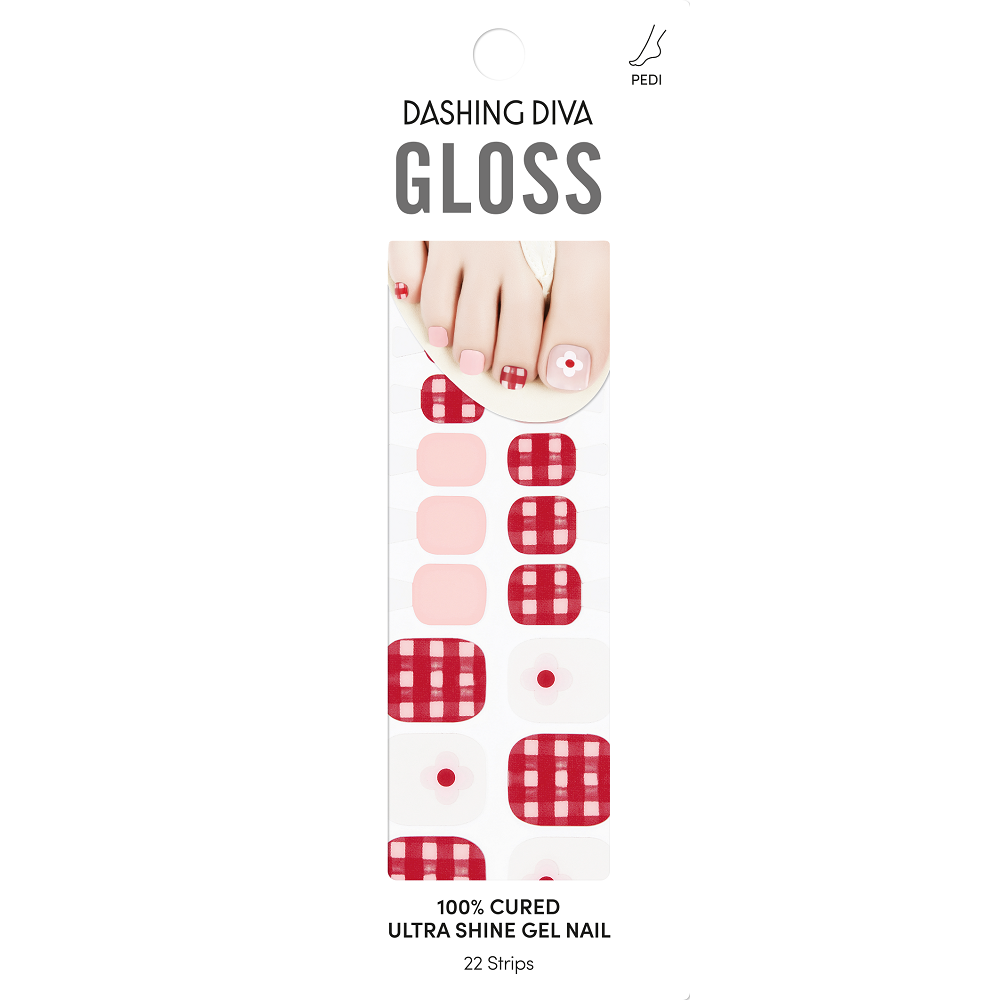 [SUMMER PEDICURE MASS] GLOSS GEL PEDI STICKER - PICNIC