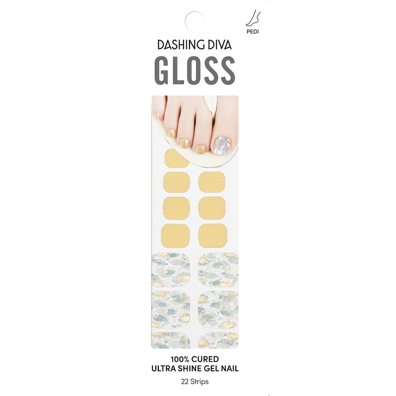 [SUMMER PEDICURE MASS] GLOSS GEL PEDI STICKER - SUNLIGHT