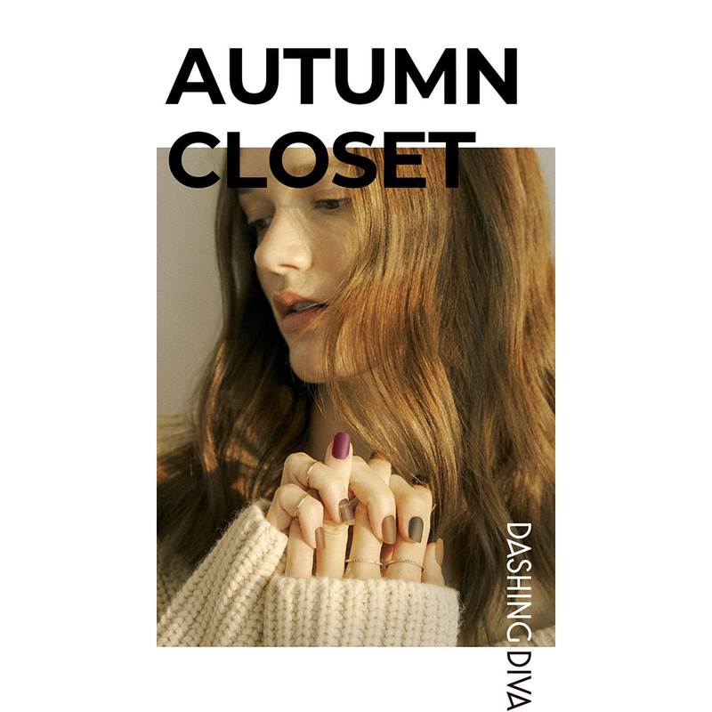 [AUTUMN CLOSET] GLOSS GEL NAIL STICKER - CHECK JACKET